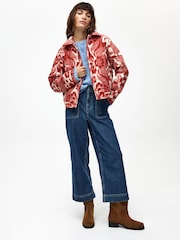 Oliver Bonas Brown Rust & Cream Floral Blend Jacket - Image 1 of 8