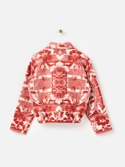 Oliver Bonas Brown Rust & Cream Floral Blend Jacket - Image 4 of 8