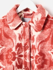 Oliver Bonas Brown Rust & Cream Floral Blend Jacket - Image 8 of 8