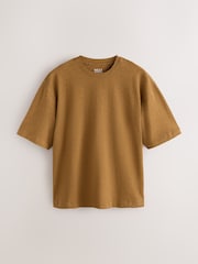 Yellow Marl Relaxed Fit Heavyweight T-Shirt - Image 1 of 3