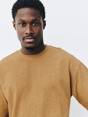 Yellow Marl Relaxed Fit Heavyweight T-Shirt - Image 4 of 7
