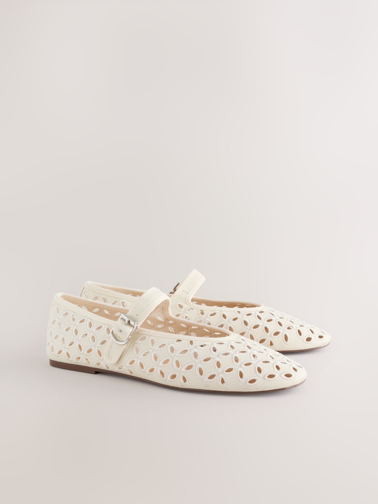 Bone Forever Comfort® Broderie Mary Janes Shoes - Image 2 of 9