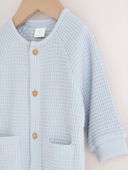 Bleu - Barboteuse texturée pour bébé (0mois-3ans) - Image 3 de 5