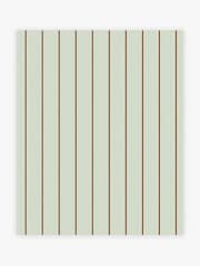 MADE.COM Mint Chocolate Kyria Stripe 10M Wallpaper - Image 1 of 2