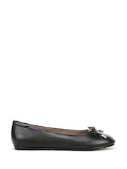 Naturalizer Ashlyn Wide Fit Ballet Flats Black Shoes - Image 1 of 7