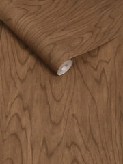 MADE.COM Mid Tone Timber Orly 10M Wallpaper - Image 2 of 2