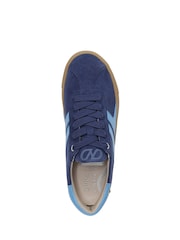 Naturalizer Medina Wide Fit Lace-Up Blue Trainers - Image 6 of 7