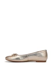 Naturalizer Ashlyn Wide Fit Ballet Flats Gold Shoes - Image 2 of 7