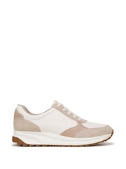 Naturalizer Shay Wide Fit Lace-Up White Trainers - Image 1 of 7