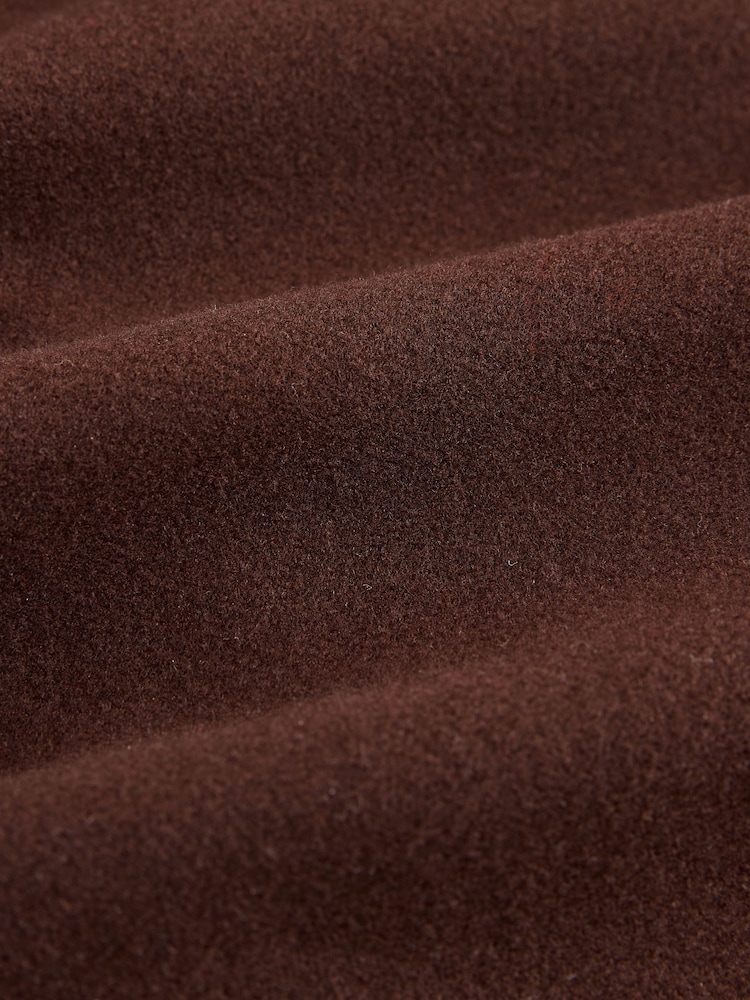 Chocolate Brown Belted Unlined Coat - Image 2 of 3