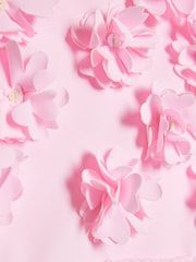 River Island Pink 3D Flower Swimsuit - Image 4 of 4