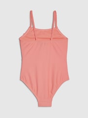River Island Pink 3D Flower Tutu Swimsuit - Image 2 of 4