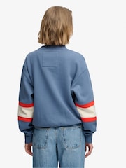 Superdry Blue Preppy Ski Sweatshirt - Image 2 of 7