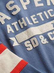 Superdry Blue Preppy Ski Sweatshirt - Image 7 of 7