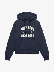Superdry Blue Athletic Applique Track Top - Image 1 of 2