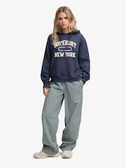 Superdry Blue Athletic Applique Track Top - Image 3 of 7