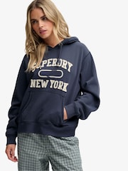 Superdry Blue Athletic Applique Track Top - Image 4 of 7