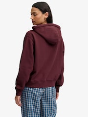 Superdry Maroon Red Athletic Applique Track Top - Image 2 of 8
