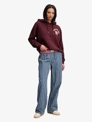 Superdry Maroon Red Athletic Applique Track Top - Image 3 of 8