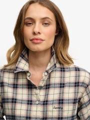 Superdry White Check Flannel Relaxed Shirt - Image 3 of 7