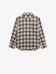Superdry White Check Flannel Relaxed Shirt - Image 6 of 7
