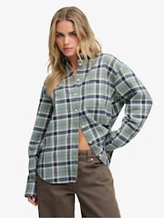 Superdry Green Check Flannel Relaxed Shirt - Image 1 of 5