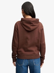Superdry Brown Signature Emb Hoodie - Image 3 of 6