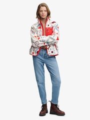 Superdry Red Outdoor Printed Zip Fleece - Image 5 of 7