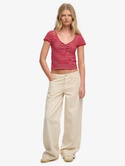 Punainen - Superdry Athletic Essentials -pitkähihainen gobe-toppi - Kuva 3 / 7