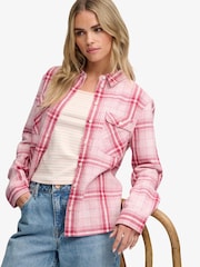 Superdry Pink Lumberjack Check Flannel Shirt - Image 2 of 5