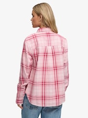 Superdry Pink Lumberjack Check Flannel Shirt - Image 3 of 5
