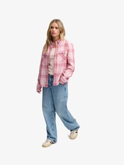 Superdry Pink Lumberjack Check Flannel Shirt - Image 5 of 5