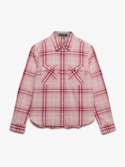Рожевий - Superdry Лісоруб Чек Фланелева сорочка - Image 6 of 7