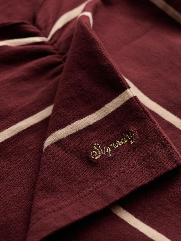 Maroon Punainen - Superdry Athletic Essentials -pitkähihainen gobe-toppi - Kuva 7 / 7