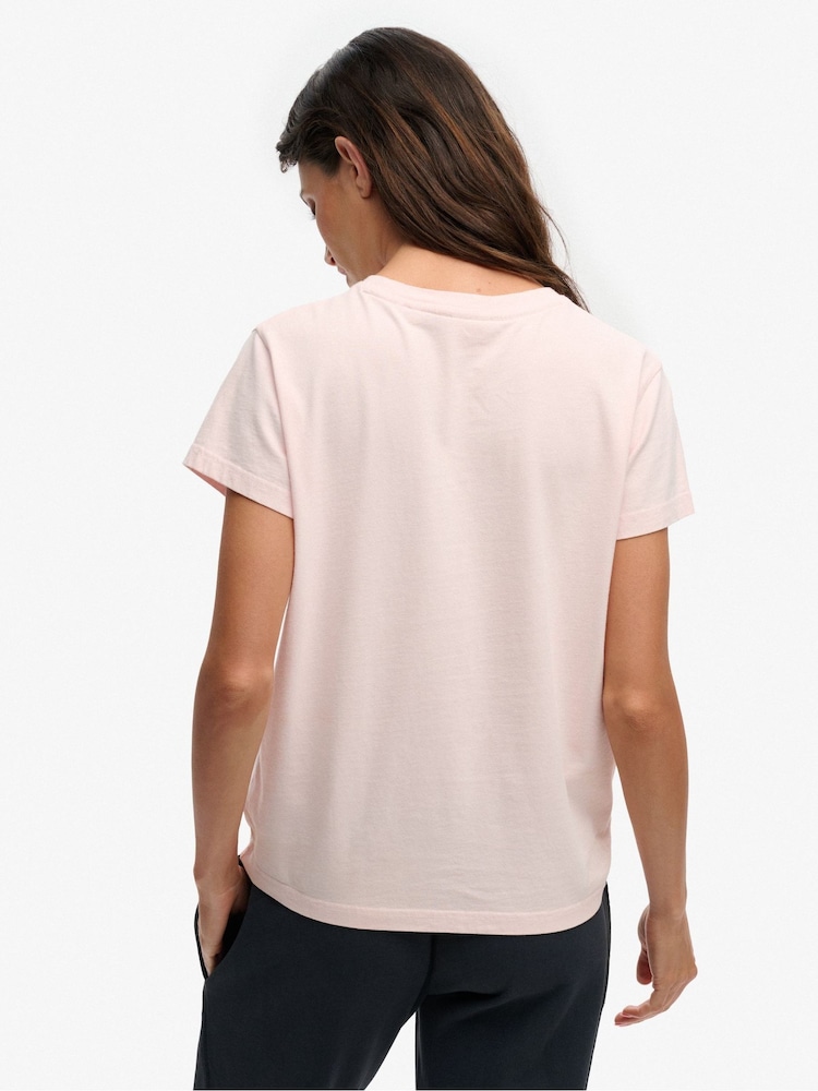 Superdry Pink Luxe Casual Classic T-Shirt - Image 2 of 5