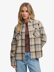 Superdry Brown Lumberjack Check Flannel Shirt - Image 1 of 5
