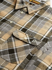 Коричневий - Superdry Лісоруб Чек Фланелева сорочка - Image 7 of 7