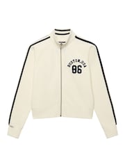 Superdry White Athletic Applique Track Top - Image 8 of 8