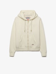 Superdry Cream Luxe Casual Zip Hoodie - Image 6 of 7