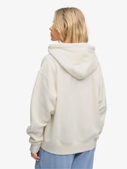 Superdry White Luxe Fur Lined Zip Hoodie - Image 4 of 7