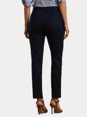 Lauren Ralph Lauren Blue Lakythia Slim Leg Trousers - Image 3 of 4