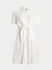 Lauren Ralph Lauren White Wakana-3/4 Sleeve-Casual Dress - Image 8 of 8