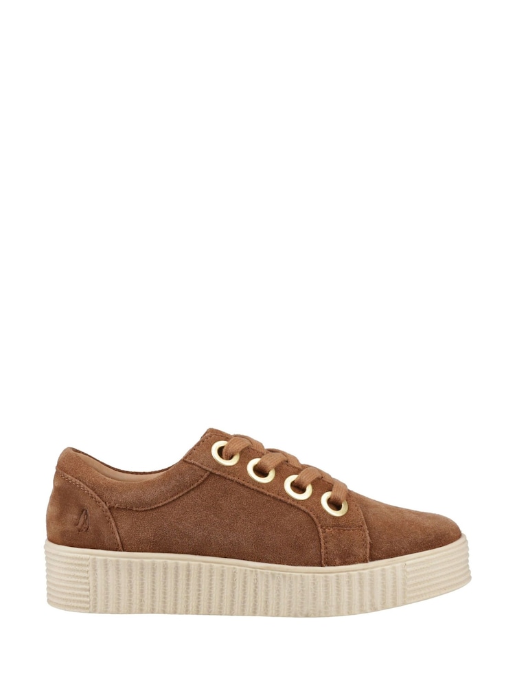 Hush Puppies Brown Tamsin Suede Trainers - Image 1 of 4 Hush Puppies Brown Tamsin Suede Trainers - Image 1 of 4
