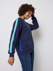 SCAMP & DUDE Blue Colourblock Sweatshirt - Image 3 of 4