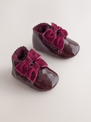 Lazo rojo burdeos - Botas para bebé (0-24meses) - Imagen 1 de 5