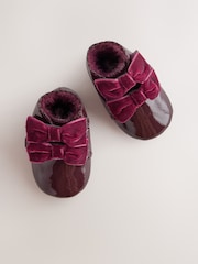 Lazo rojo burdeos - Botas para bebé (0-24meses) - Imagen 3 de 5