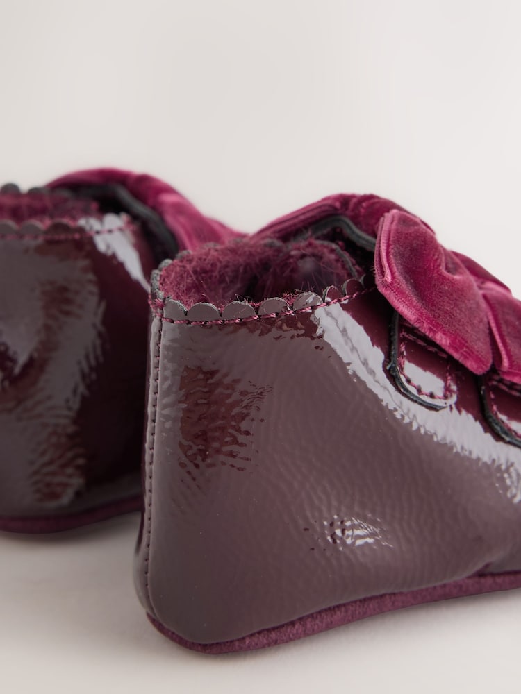Lazo rojo burdeos - Botas para bebé (0-24meses) - Imagen 5 de 5