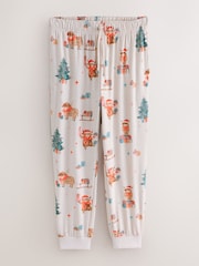 Oatmeal Hamish The Highland Cow Family Matchback Christmas Cosy Long Sleeve Pyjamas - Image 3 of 5