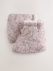 Pink Floral Baby Snow Boots (0-24mths) - Image 5 of 5