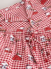 Snoopy Red Check Button Through Set Family Matching Christmas Pyjamas Set - Image 10 of 10